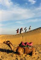 jaisalmer20 Sams Sanddunes ved solnedgang.